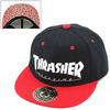 THRASHER SNAP BACK BB CAP ブラック/レッド 14TH-C15画像