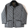 BARBOUR BUTTON QUILT JACKET WOOL GREY "ASCOT SL WOOL" JAPAN LIMITED MQU0419画像