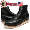 CHIPPEWA 6INCH PLAIN TOE BOOT made in U.S.A. black whirlwind 1901M15画像