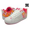 DC SHOES WOMEN'S COURT GRAFFIK LE CRAZY PINK/SOFT WHITE(CZW) 301582 CZW画像