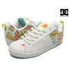 DC SHOES WOMEN'S COURT GRAFFIK SE WHITE/TOMIC LIME(TAL) 301043 TAL画像