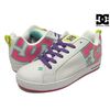 DC SHOES WOMEN'S COURT GRAFFIK WHITE/CRAZY PINK/CITRUS(WZC) 300678 WZC画像