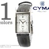 CYMA "CYMA 19600" スモールセコンドタイプ角型ウォッチ (WHT/CHA) CM19600-B画像