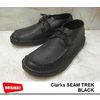Clarks SEAM TREK BLACK TUMBLED LAETHER 66288画像