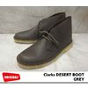 Clarks DESERT BOOT GREY LEATHER 77821画像