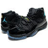 NIKE AIR JORDAN 11 RETRO BLACK/GAMMA BLUE-BLACK-VARSITY MAIZE 378037-006画像