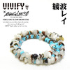 VIVIFY x RADIO EVA Pebble ＆ Metal Chip's Beads Cord 綾波レイ VRE-271WHT画像
