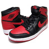 NIKE AIR JORDAN 1 RETRO HI OG BLACK/VARSITY RED-WHITE 555088-023画像