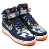 NIKE AIR FORCE 1 '07 HIGH "DENIM" MID NVY/MID NVY-GM MD BRWN-UNV 631039-400画像