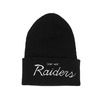 Mitchell & Ness OAKLAND RAIDERS (オークランド レイダース)BEANIE [ニットキャップ]BLACK LVMNOLR088画像