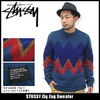 STUSSY Zig Zag Sweater 117014画像