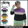 STUSSY Colorblock Crew Sweater 117012画像