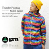 grn 転写プリントナイロンジャケット GUZ412022N画像