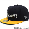 MAISON KITSUNE x NEW ERA PARISIEN 59 FIFTY CAP NAVYxYELLOW画像