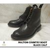 Tricker's Brogue Shoes "Malton" Leather Sole Black L5180画像