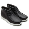 Clarks sportswear TAWYER EVO BLACK LEATHER 20356191画像