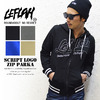 LEFLAH SCRIPT LOGO 刺繍ZIPパーカー画像