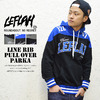 LEFLAH ラインリブ プルオーバーパーカー画像