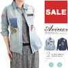 TYPE BLUE by AVIREX LADY'S EX BOYFRIEND DENIM SHIRT 6245017画像