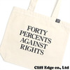 40% AGAINST RIGHTS PG-13/TOTE BAG OFF WHITE画像