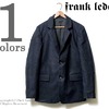 FRANK LEDER ブルーブラックドッグトゥース コットンテーラードジャケット 0312007画像