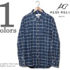 REMI RELIEF インディゴネイティブチェックレギュラーシャツ RN14149 017画像