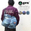 grn 柄転写プリント リップストップナイロン ポケッタブル ショルダーバッグ GRN413025F画像