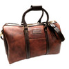Coronado Leather VEG TAN LAETHER DUFFLE BAG #5 w/STRAP brown画像