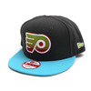 NEW ERA CAP PHILADELPHIA FLYERS SNAPBACK CAP GREYxTEAL画像