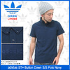 adidas ST+ Button Down S/S Polo Navy Limited F90079画像