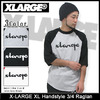 X-LARGE XL Handstyle 3/4 Raglan M1D13210画像