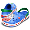 crocs CROCBAND "ITALY" CLOG VARSITY BLUE/KELLY GREEN 15731-4AB画像