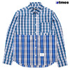 atmos PLAID SPLIT SHIRT BLUE ATS-NA-0002画像