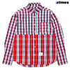 atmos PLAID SPLIT SHIRT RED ATS-NA-0002画像
