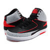 NIKE AIR JORDAN 2 RETRO BLACK/INFRARED 23-PURE PLATINUM-WHITE 385475-023画像