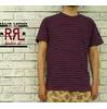 RRL インディゴ ボーダー ポケット Tシャツ画像