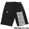 FORTY PERCENT AGAINST RIGHTS BOLD / CUTOFF SWEAT PANTS BLACK画像