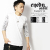 EYEDY PAISLEY 3/4 SLEEVE T-SHIRT EYE-CUT1403画像