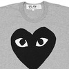 PLAY COMME des GARCONS ブラックハートプリント Tシャツ画像