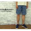 DENIM & SUPPLY Ralph Lauren WOODBLOCK PRINT SLIM ショーツ画像