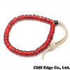 THE BINGO BROTHERS ホワイトハーツ 革紐ブレスレット RED画像