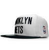 Mitchell & Ness BROOKLYN NETS Snapback WHITExBLACK APMNBKN005画像