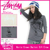 STUSSY WOMEN World Crown Ballet 3/4 Crew 2941075画像