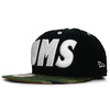 YUMS BOLD SNAPBACK BLACKxCAMO APNEYUM054画像