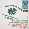 HINOYA × BARNS 65th Anniversary Model S/S Heavy Weaght T-Shirt 「HINOYA 65th Clover」 BR-5975H画像