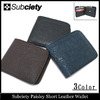 Subciety Paisley Short Leather Wallet SZA195画像