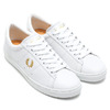 FRED PERRY SPENCER LEATHER WHITE/GOLD B5205-100画像
