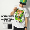 DOUBLE STEAL SQUARE CAMO T-SHIRT 943-14037画像