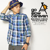 go slow caravan MADRAS CHECK 7/S B.D SHIRT 380418画像