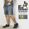 go slow caravan KNIT DENIM EASY BAKER SHORTS 380224画像